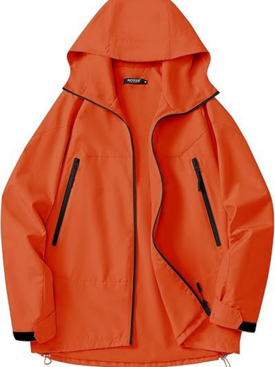 Hooded Waterproof Light Portable Raincoat Windproof Windbreaker