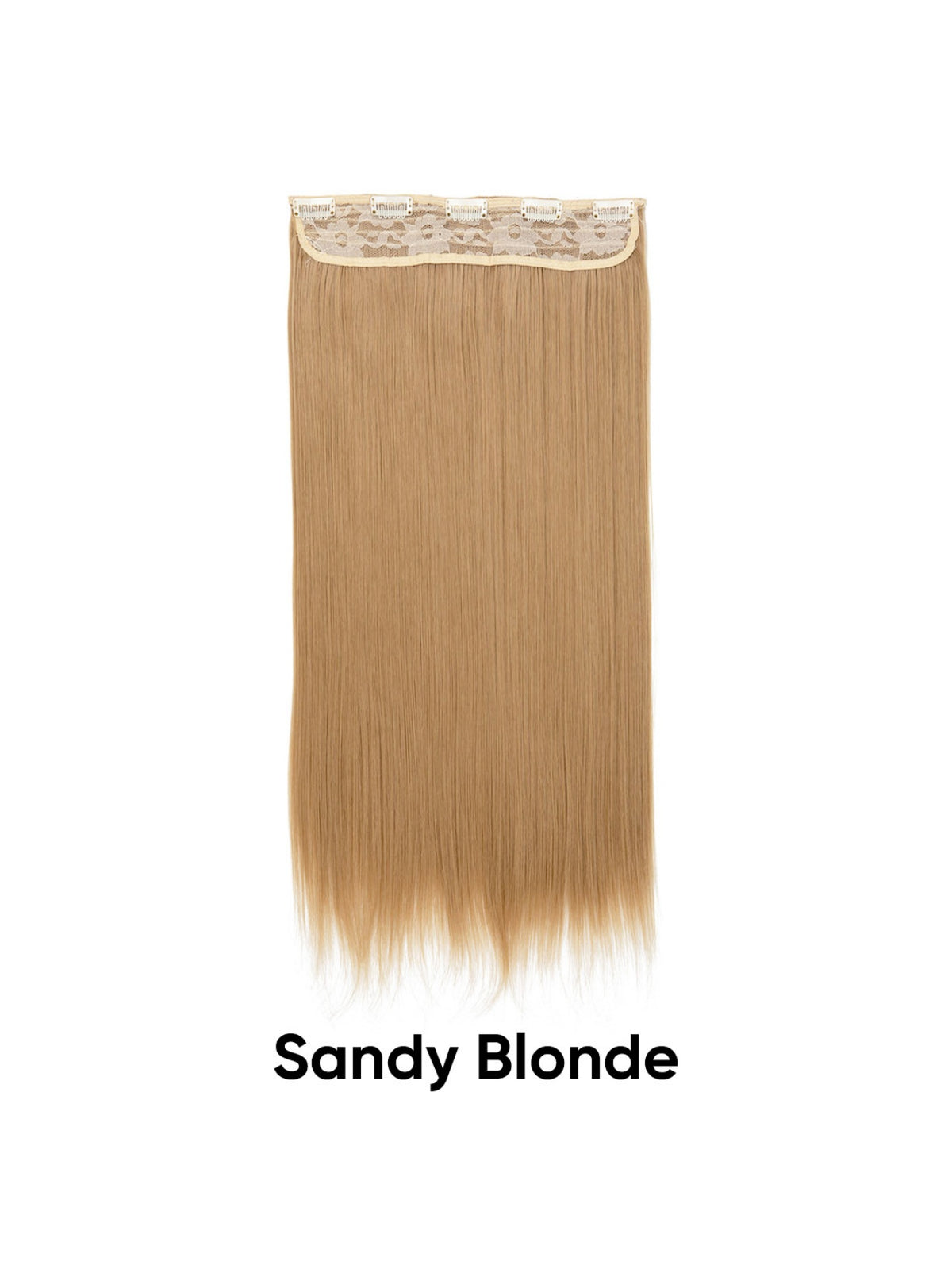 Seamless, Invisible, One-piece Long Straight Wig With Fluffy Hair