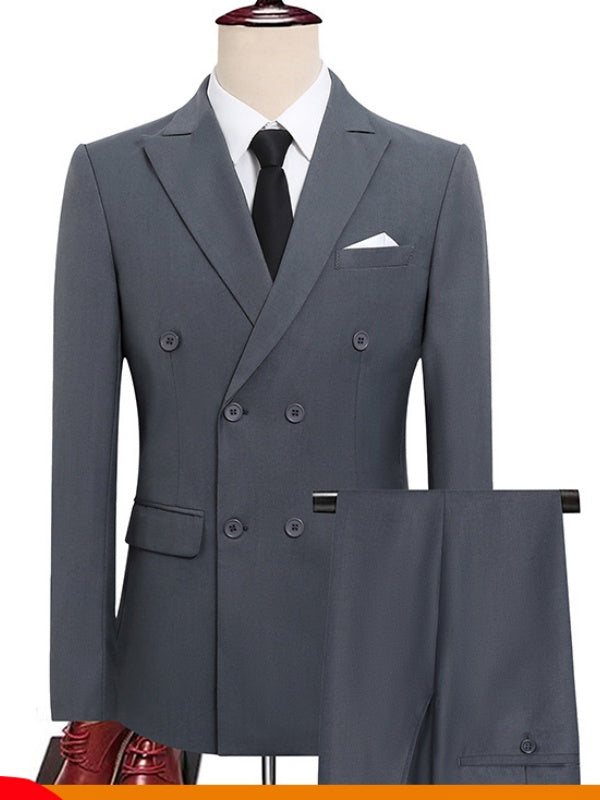 Business Slim-fit Suit Set 2-piece Sets