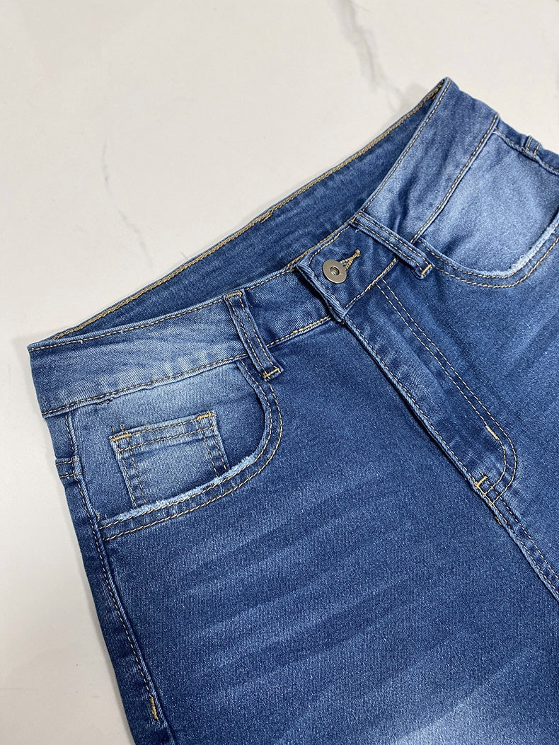 Liber Spring Women's Old Jeans