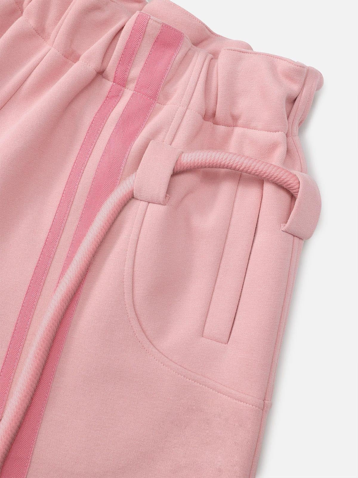 Casual Women's Street Style Drawstring Trousers, Loose And Fashionable, Waist-cinching Wide-leg Trousers, Floor-length Trousers