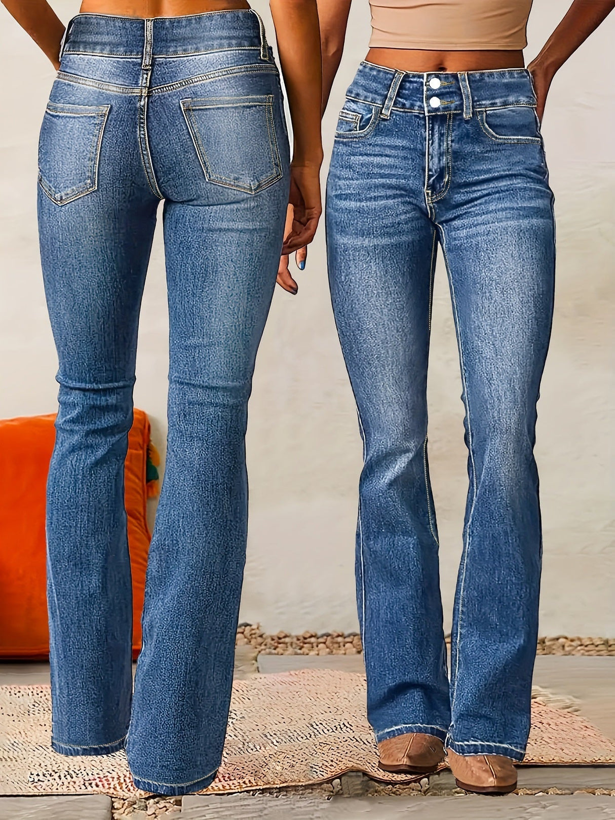 Liber Spring Women's Old Jeans