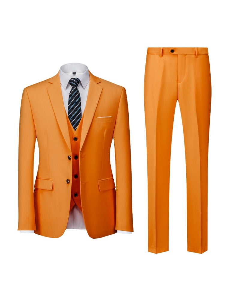 Slim-fit Business Suit Set 3-piece Sets