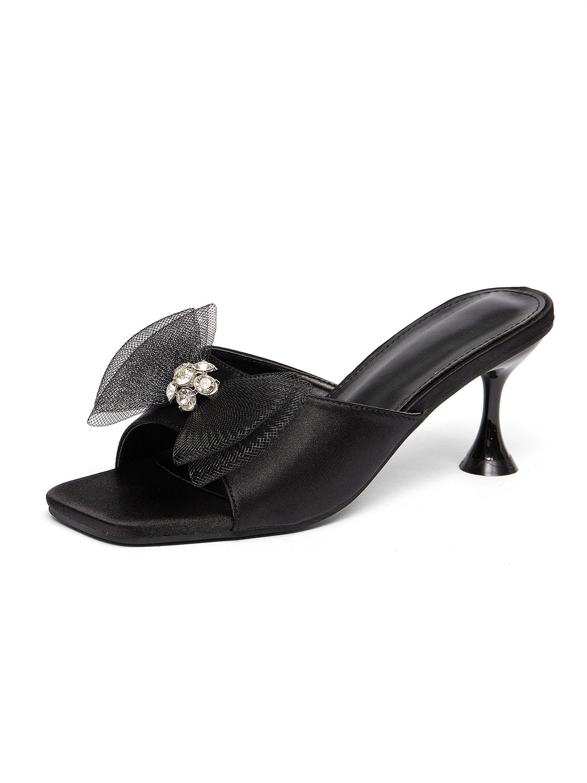 Bow-tie Women's High-heeled Sandals