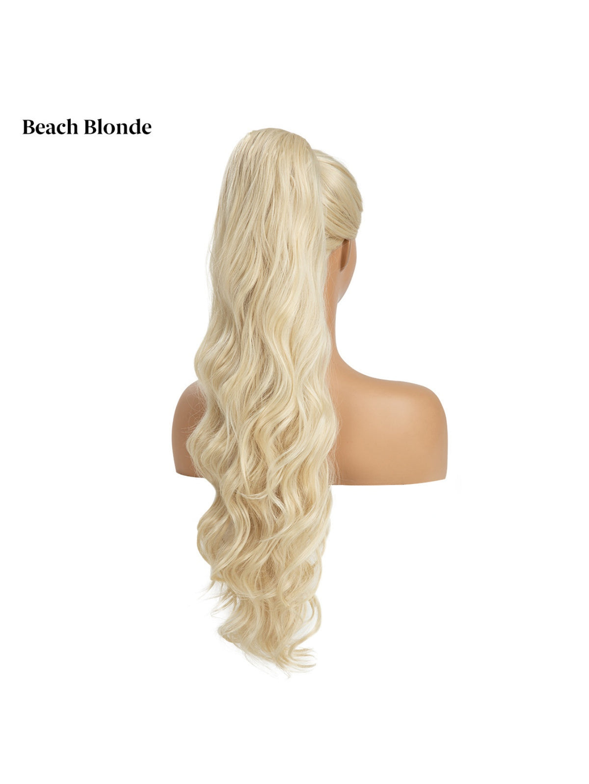 Water Ripple Drawstring Style High-temperature Synthetic Fiber Long Curly Hair