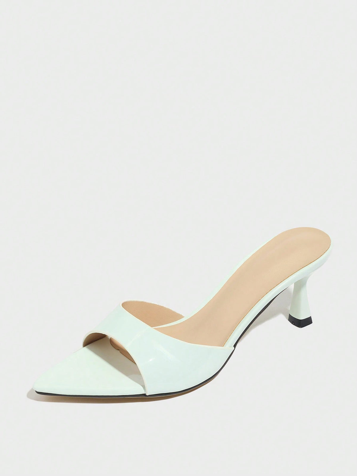 Embossed High-heeled Sandals