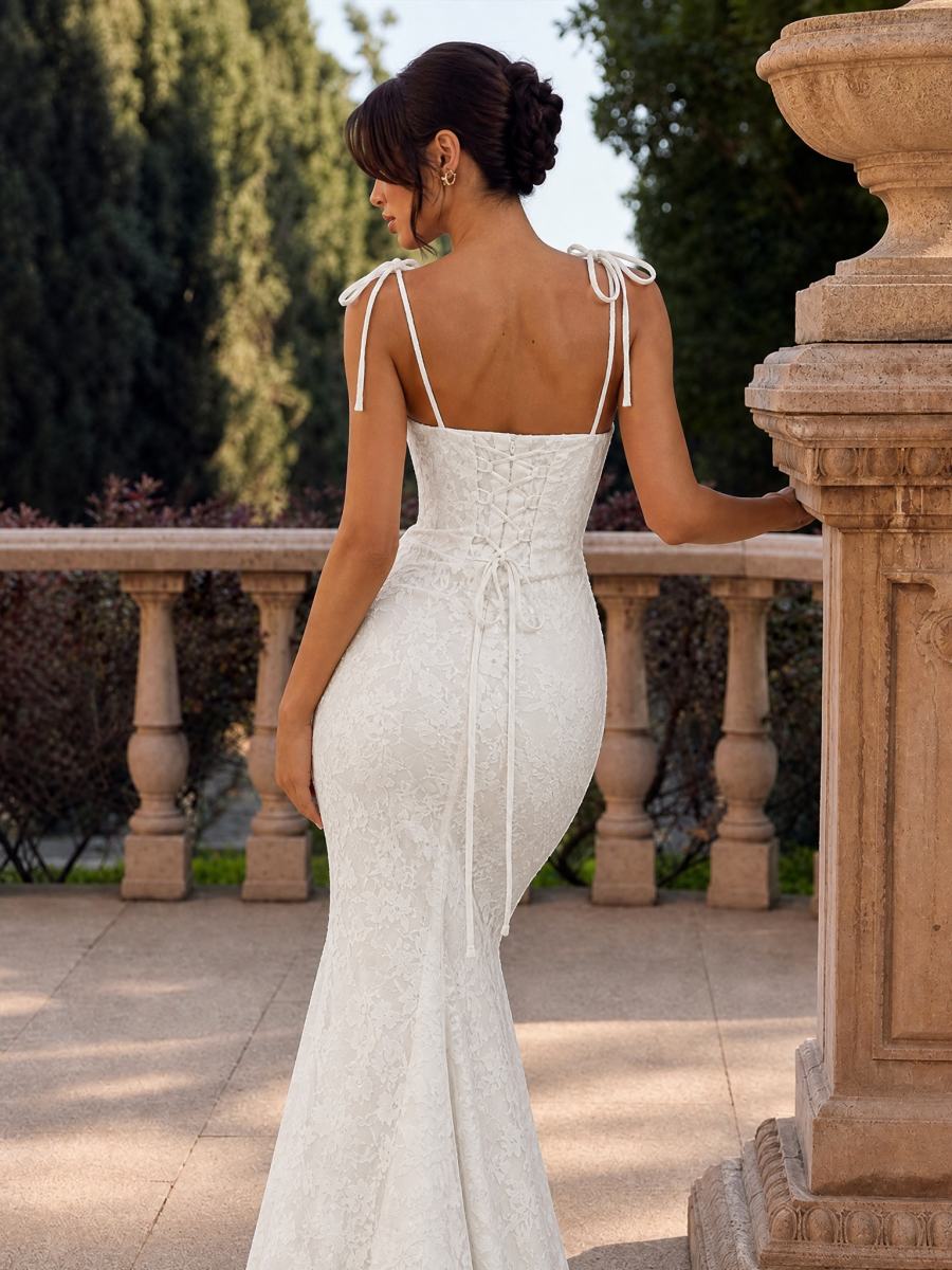 Unique Backless, Fitted Waist, Bodycon Fishtail Maxi Dress