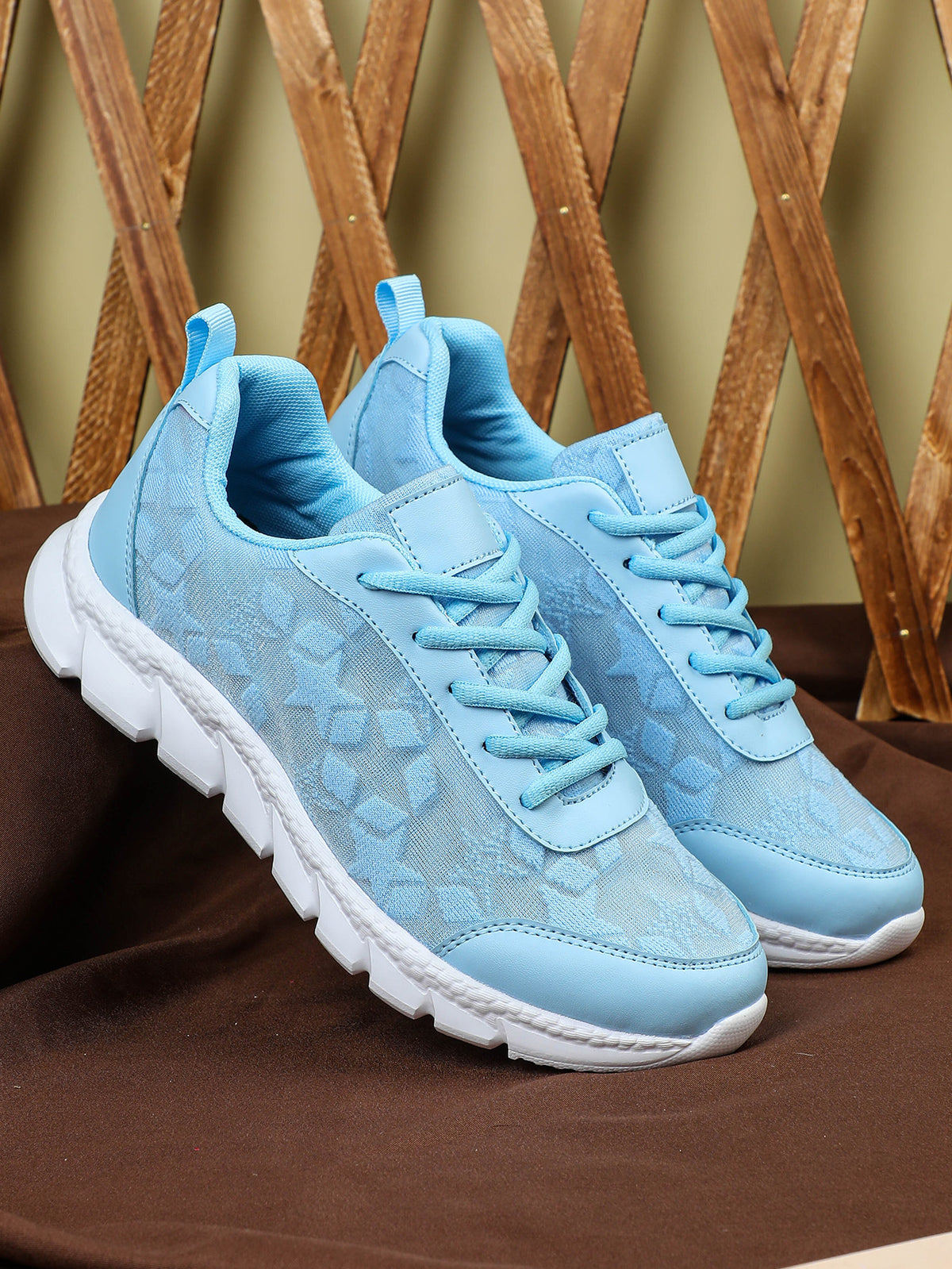 Floral Mesh Women's Casual Sneakers