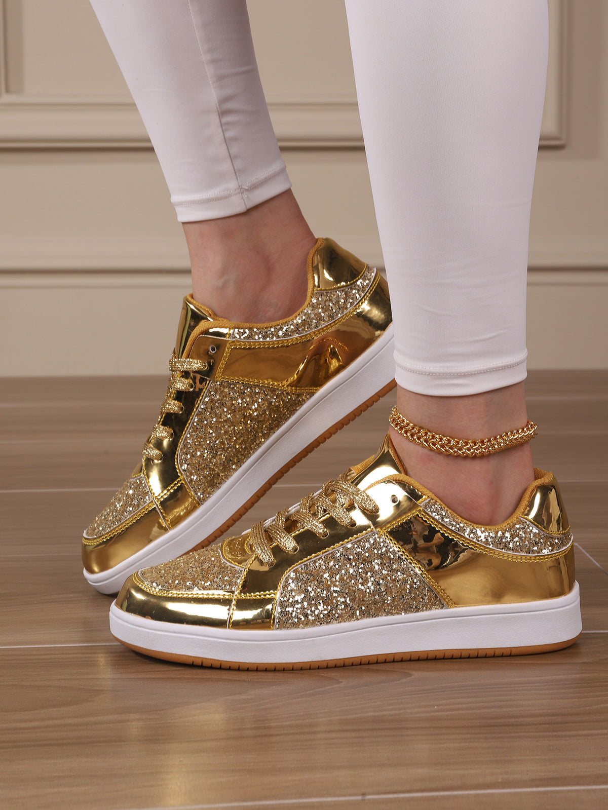 Sequined Women's Sneakers