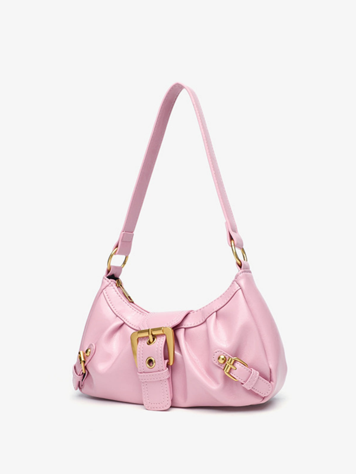 Stylish And Edgy Motorcycle Studded Shoulder Bag