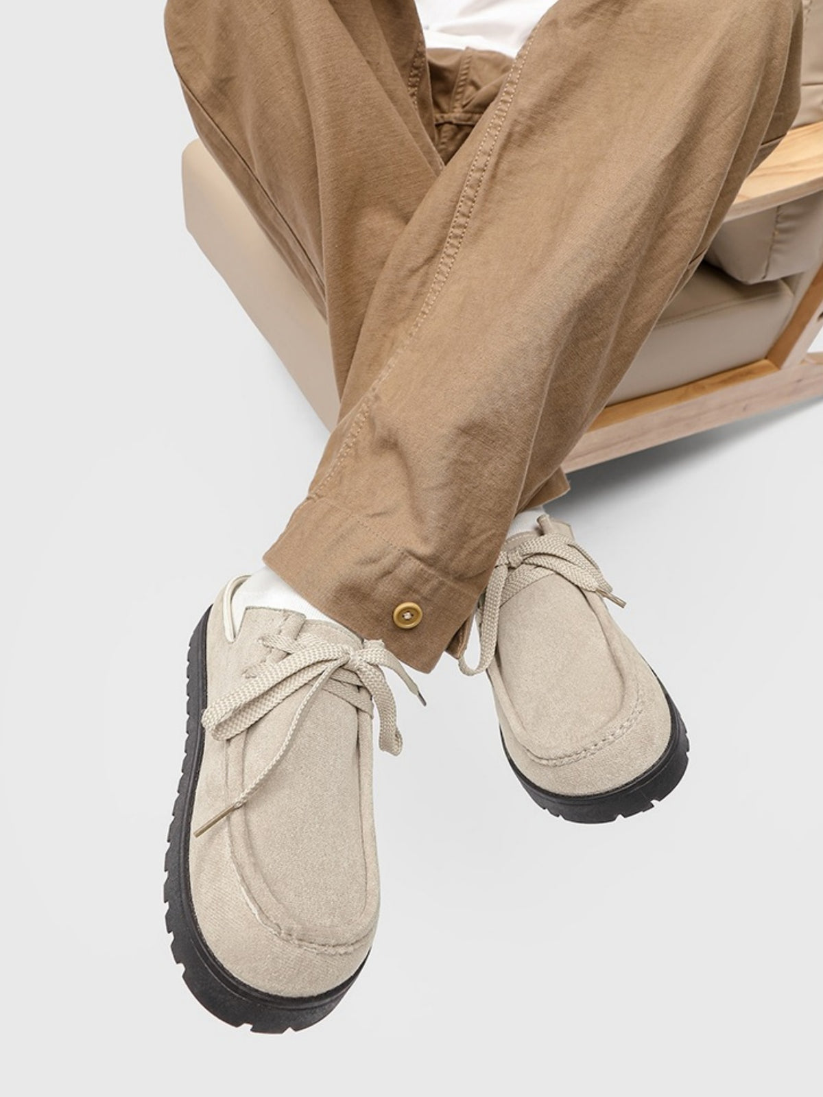 Suede Birkenstock Lace-up Closed-toe Slippers