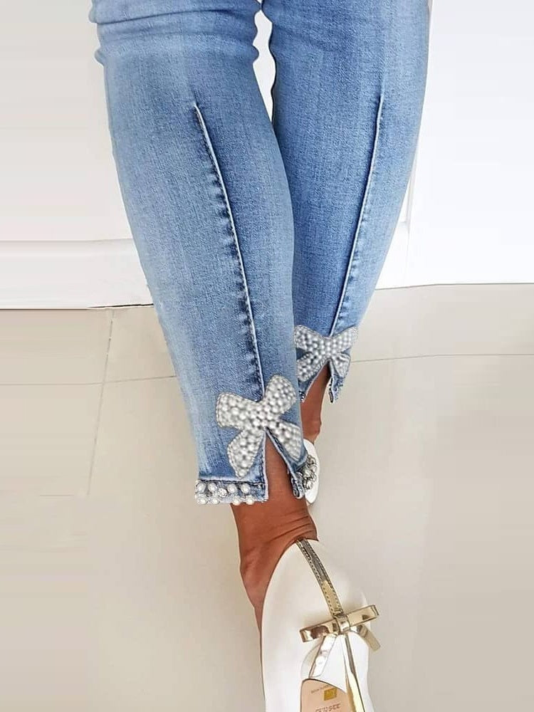Liber Autumn Women's Beading Jeans