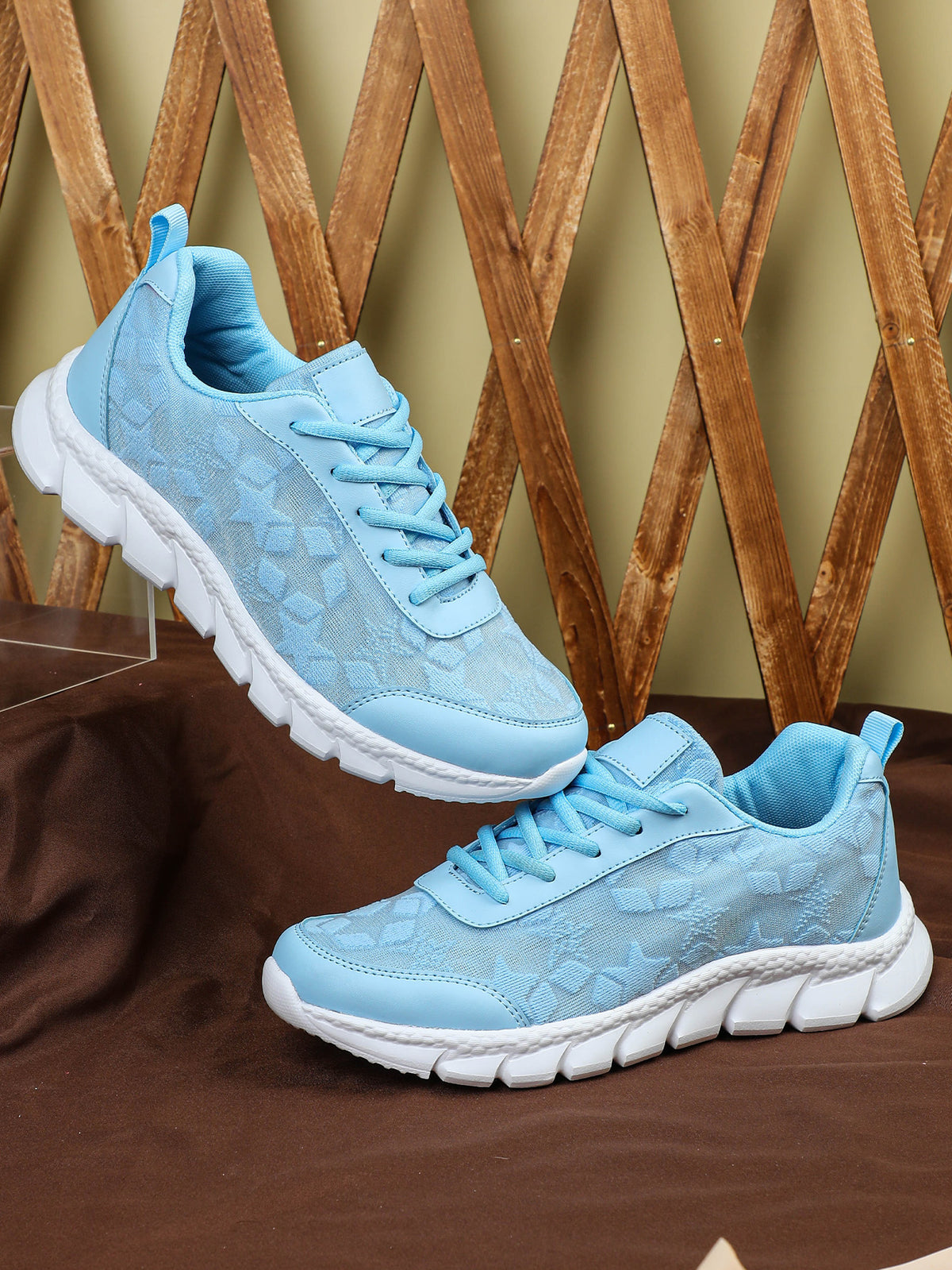 Floral Mesh Women's Casual Sneakers