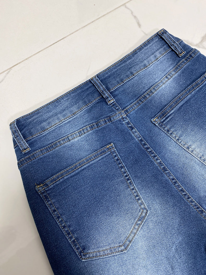 Liber Spring Women's Old Jeans