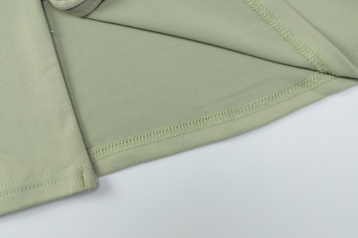 Stylish Cardigan Double Zipper Slim Fit T-Shirt