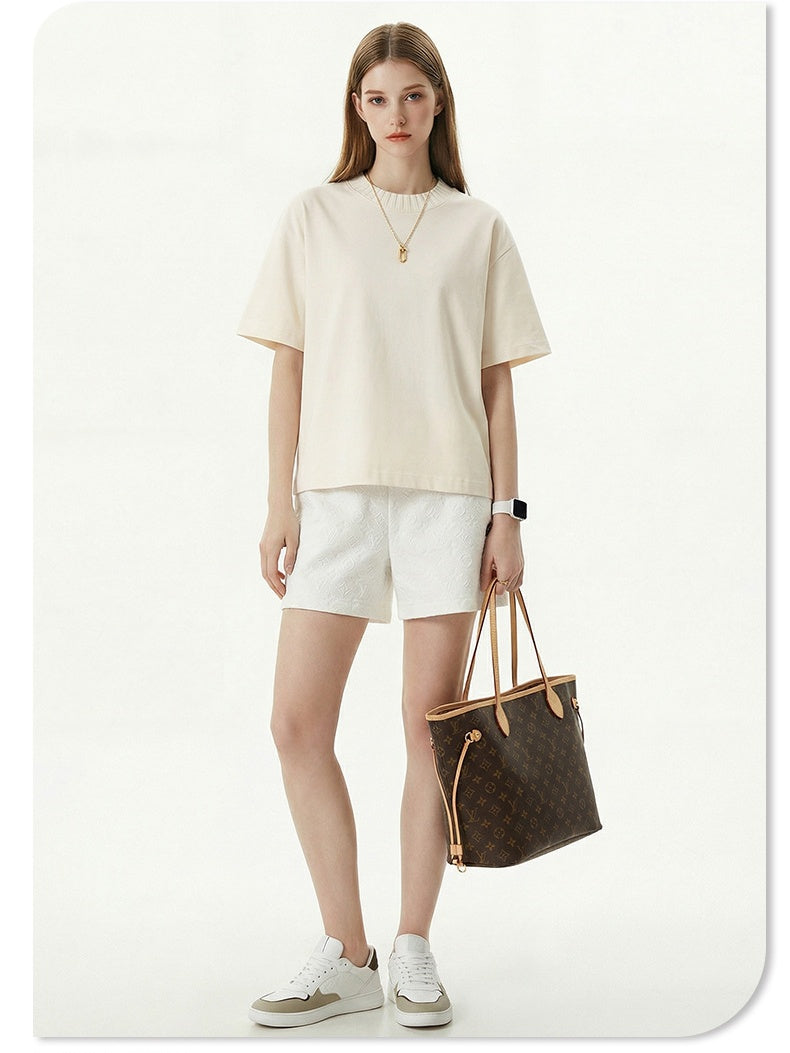 Color-blocked Cropped T-shirt