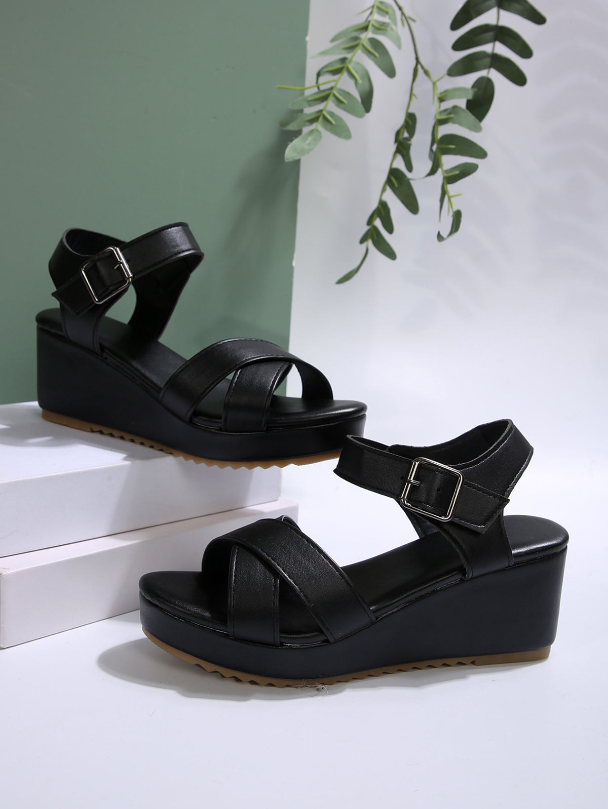 Wedge Platform Roman Sandals