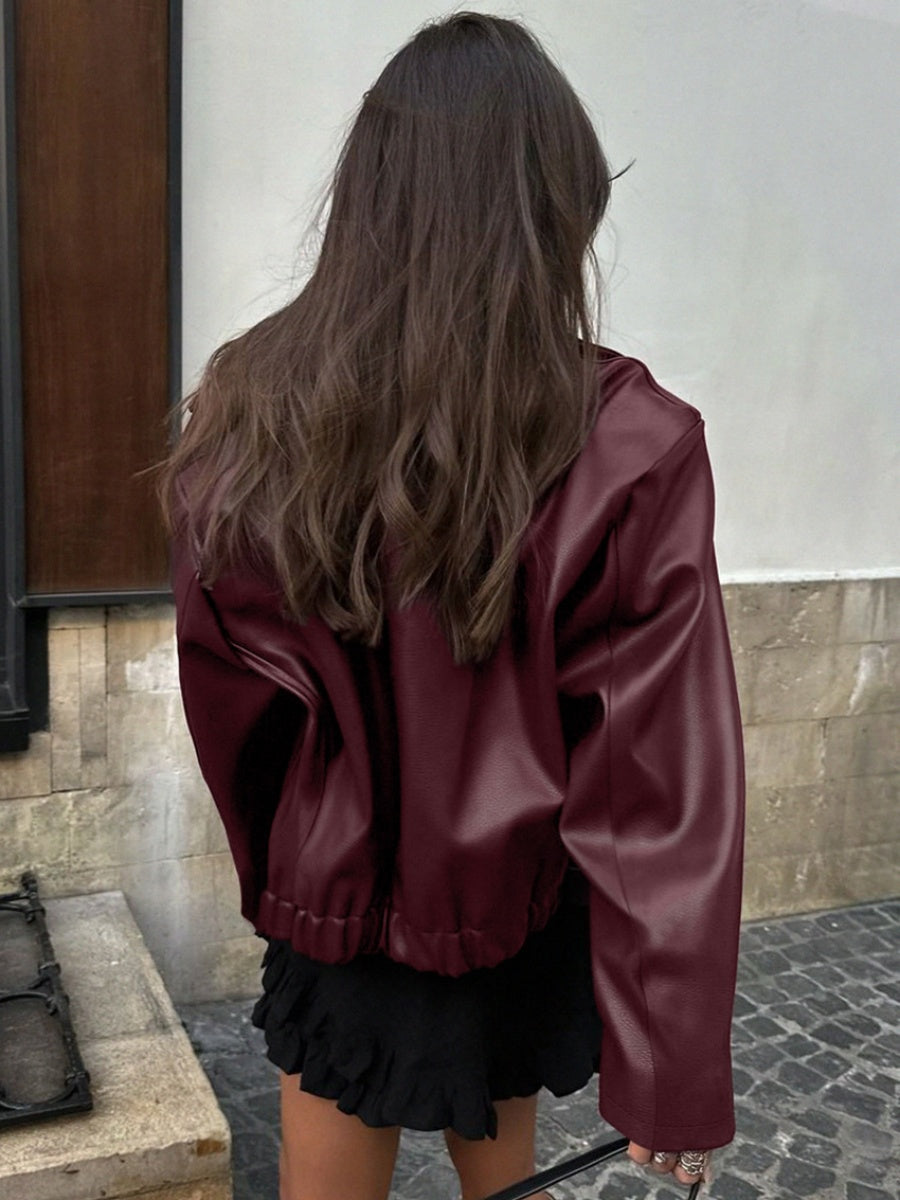 Zipper Long sleeve Loose Jackets