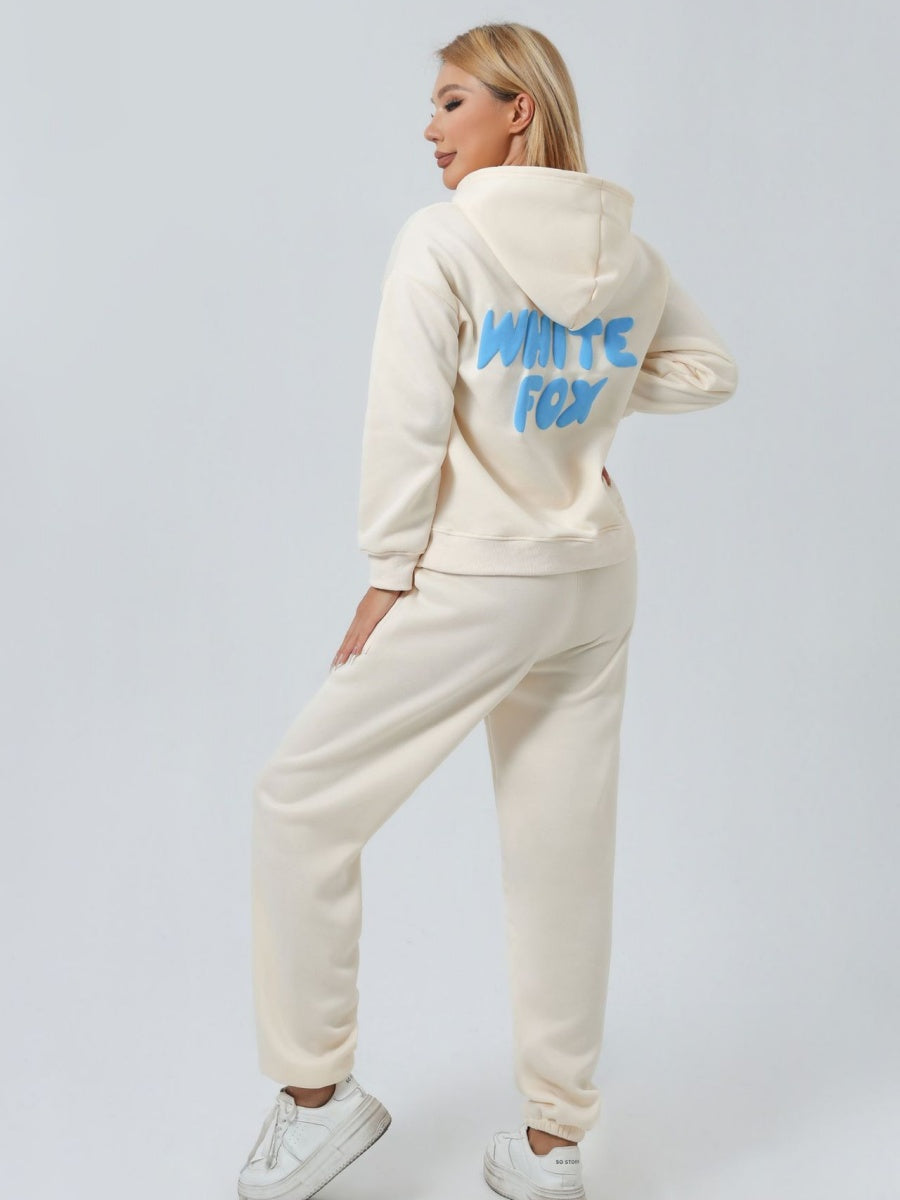 Liber Autumn Women's 3D Three-dimensional pattern Letter 2-piece Sets