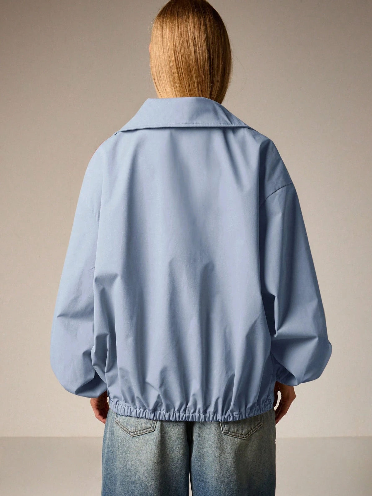 Workwear Style Long-sleeved Coat