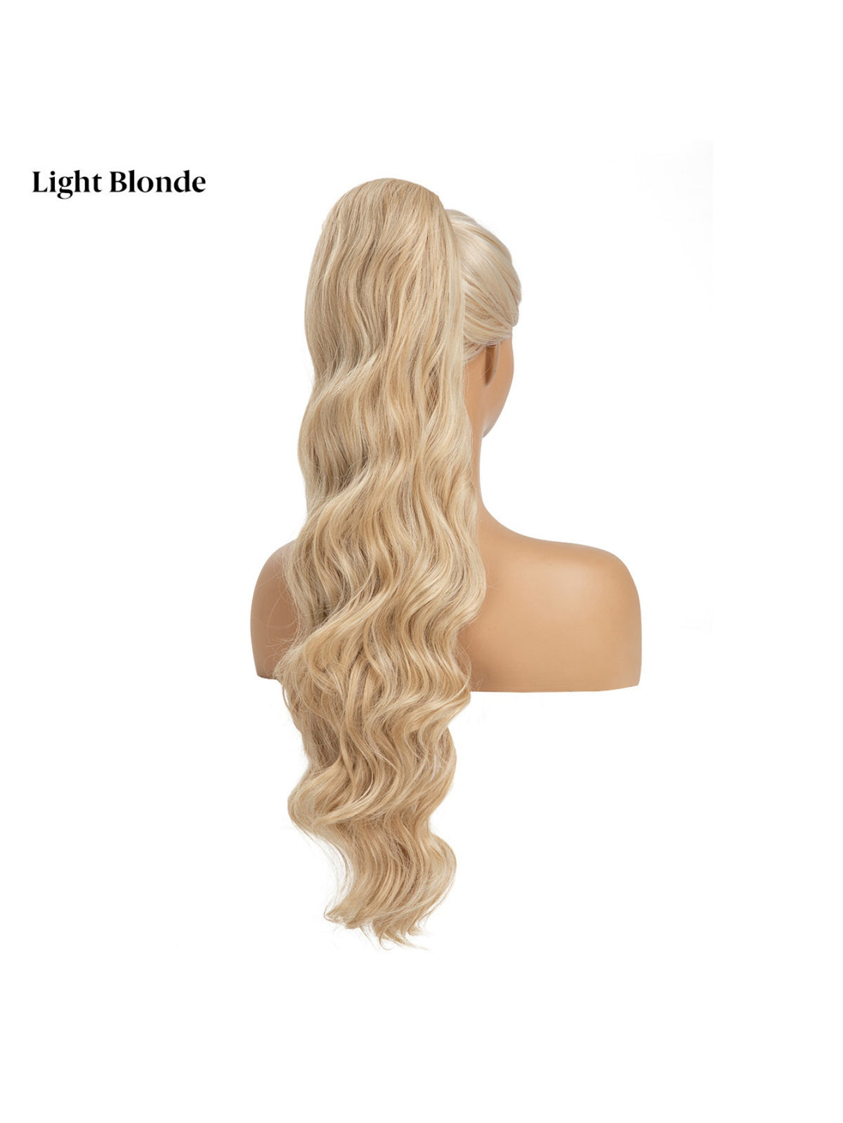 Water Ripple Drawstring Style High-temperature Synthetic Fiber Long Curly Hair
