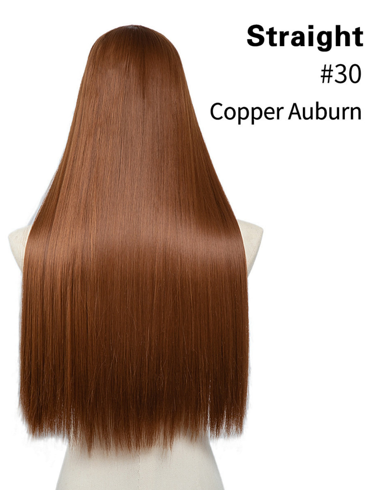 U-shaped Half-head Wig With Seamless Hair Extensions, One-piece Long Straight Wig