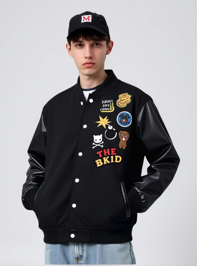 Cartoon Towel Embroidery Graffiti Baseball Uniform