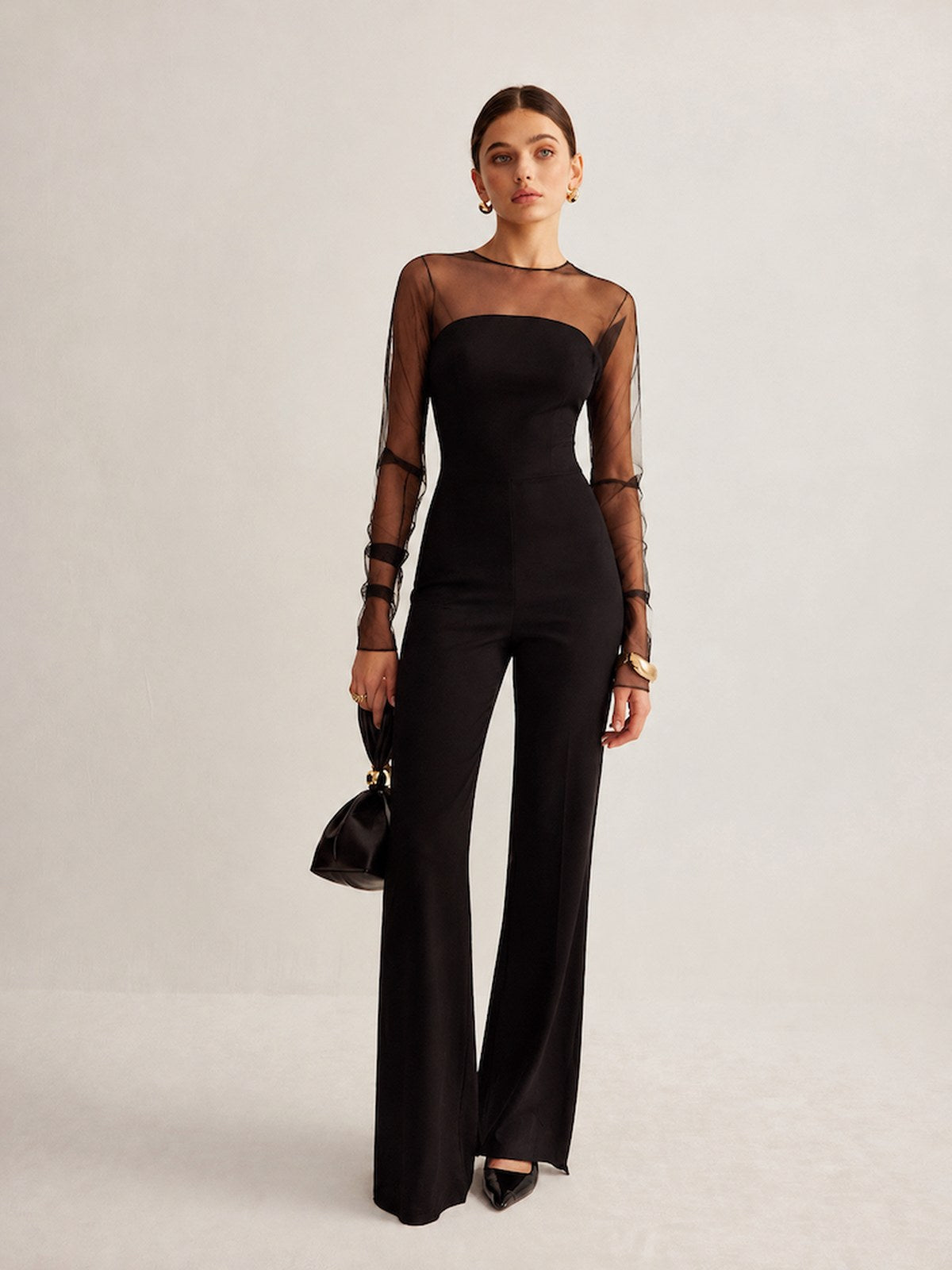 Sleeveless Single-breasted Wide Leg Work Clothes Jumpsuits