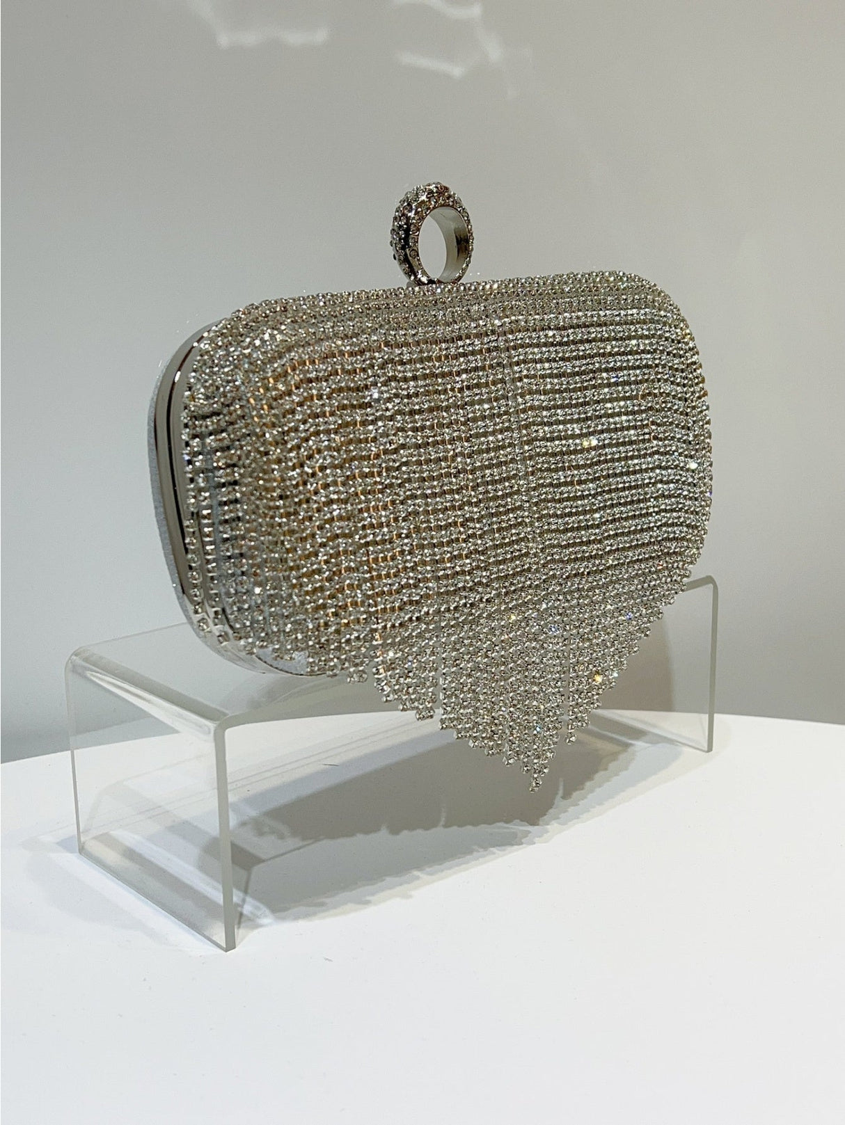 Liber Four Seasons ACC Diamond Tassel Small Square Bag