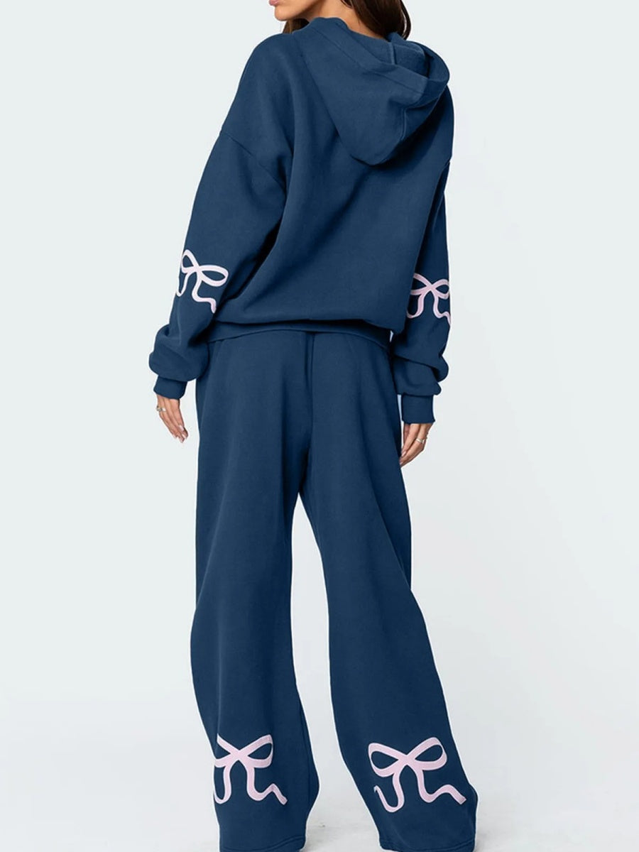 Liber Autumn Women's 3D Three-dimensional pattern 2-piece Sets