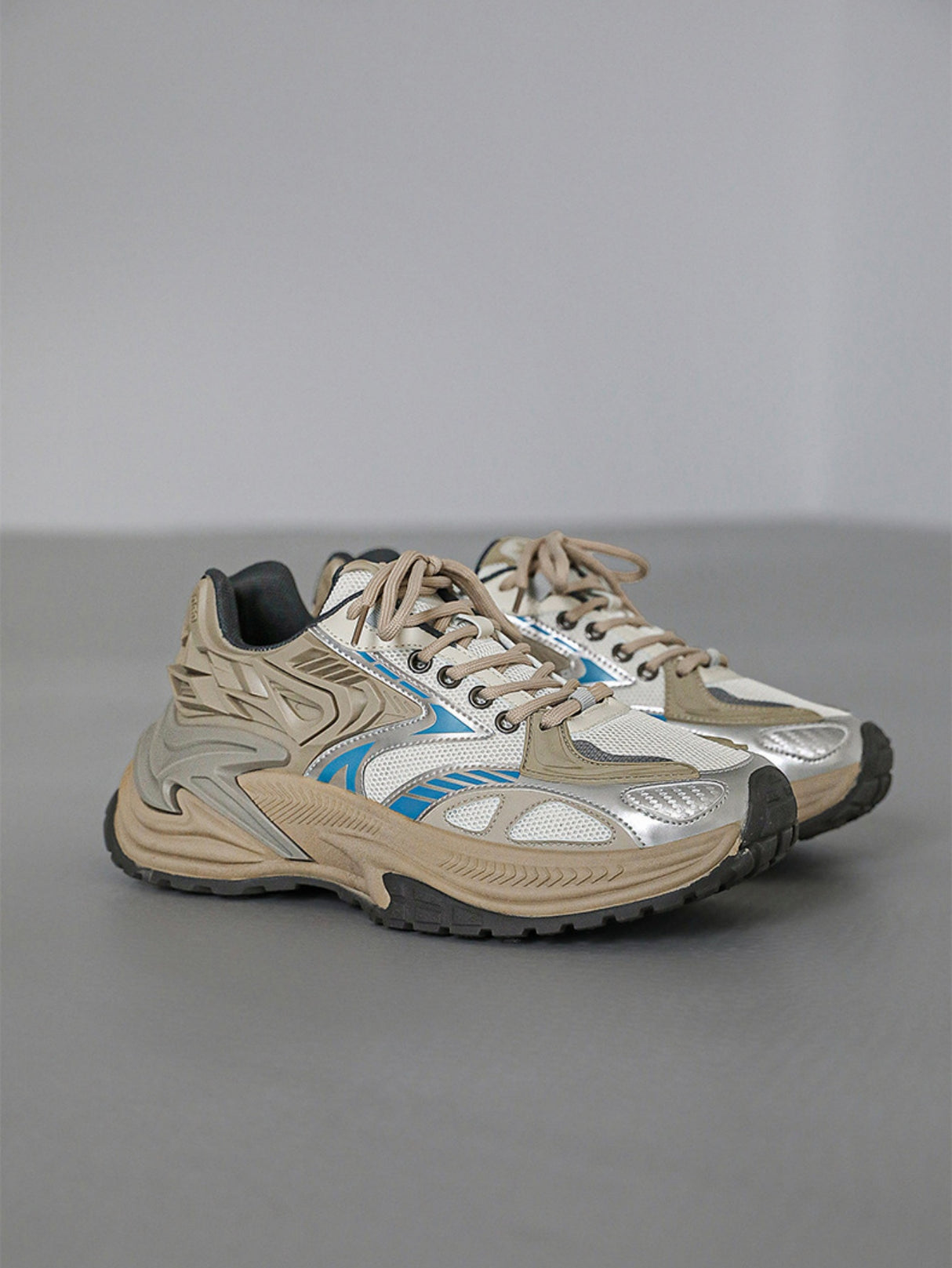 Color-blocked Platform Sneakers