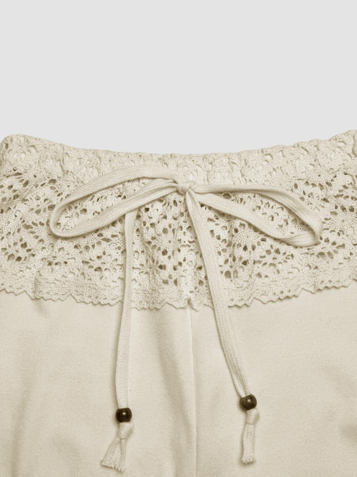 Lace-trimmed Casual Sexy Yoga Flared Pants