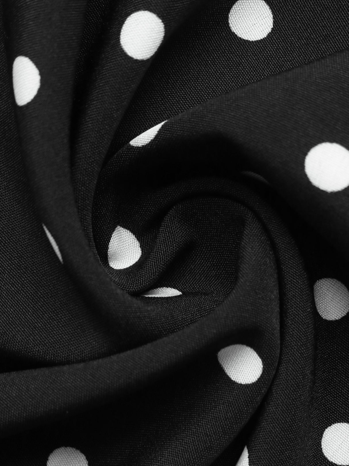 Polka Dot Long-sleeved Sweet A-line Short Dress With A Fitted Waist