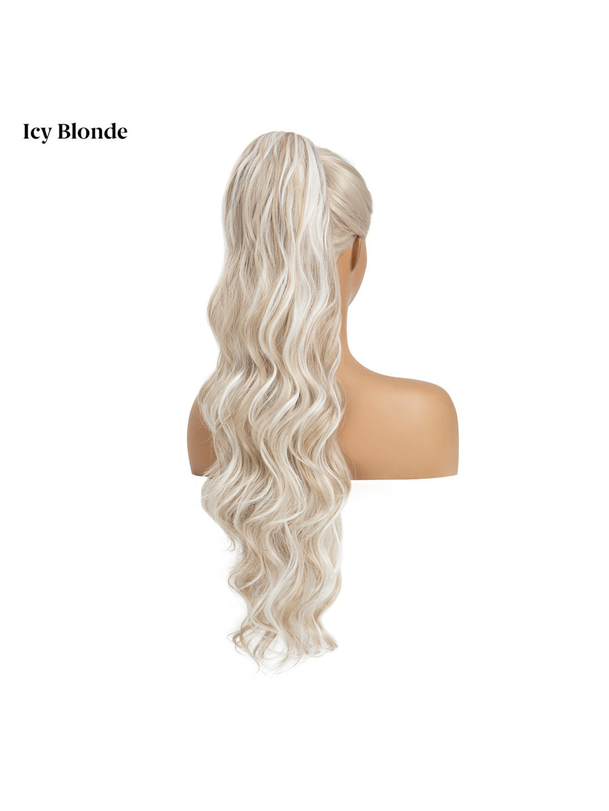 Water Ripple Drawstring Style High-temperature Synthetic Fiber Long Curly Hair