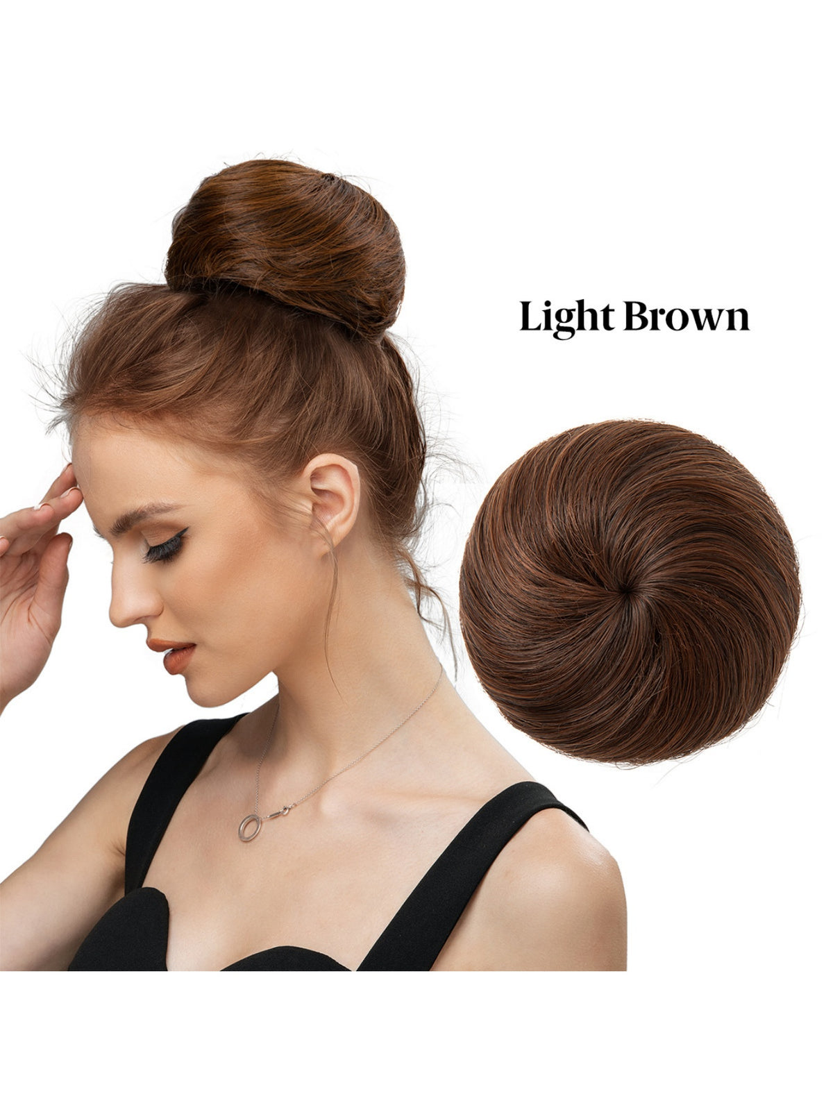 Pull-cord Bun Wig/hairpiece
