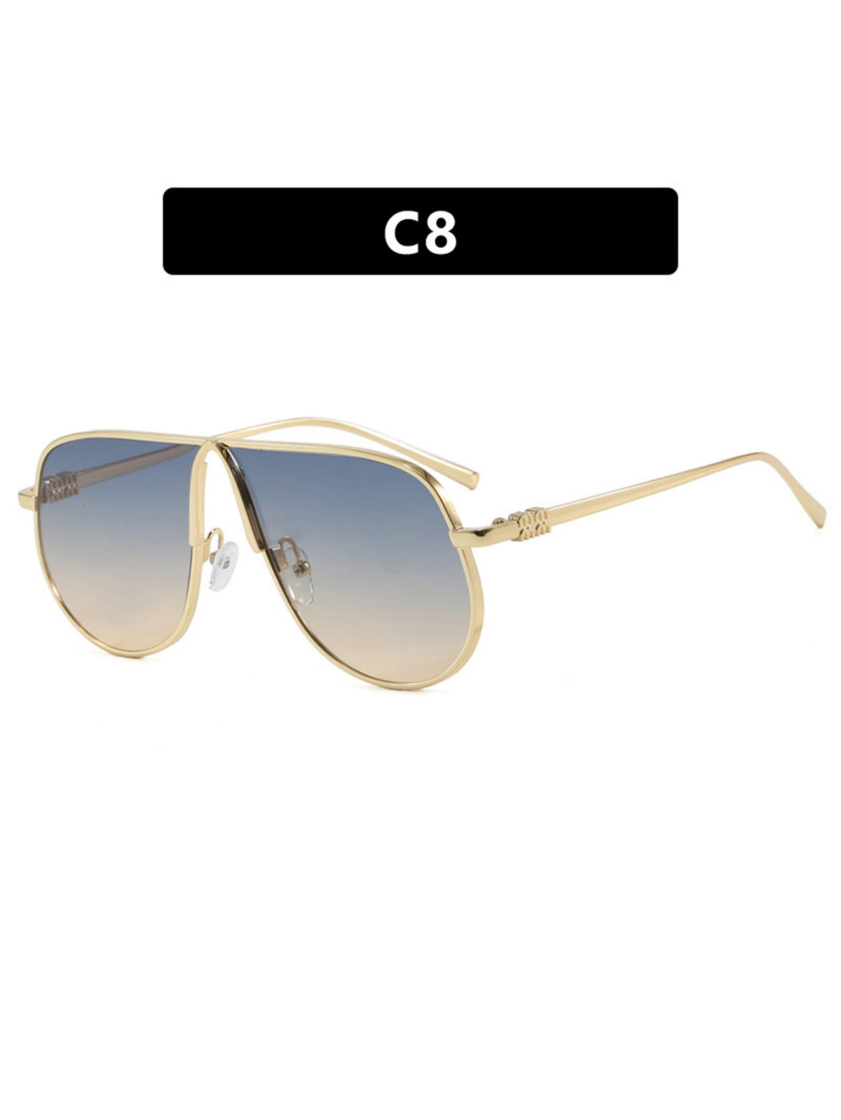 Full-rimmed Aviator Sunglasses