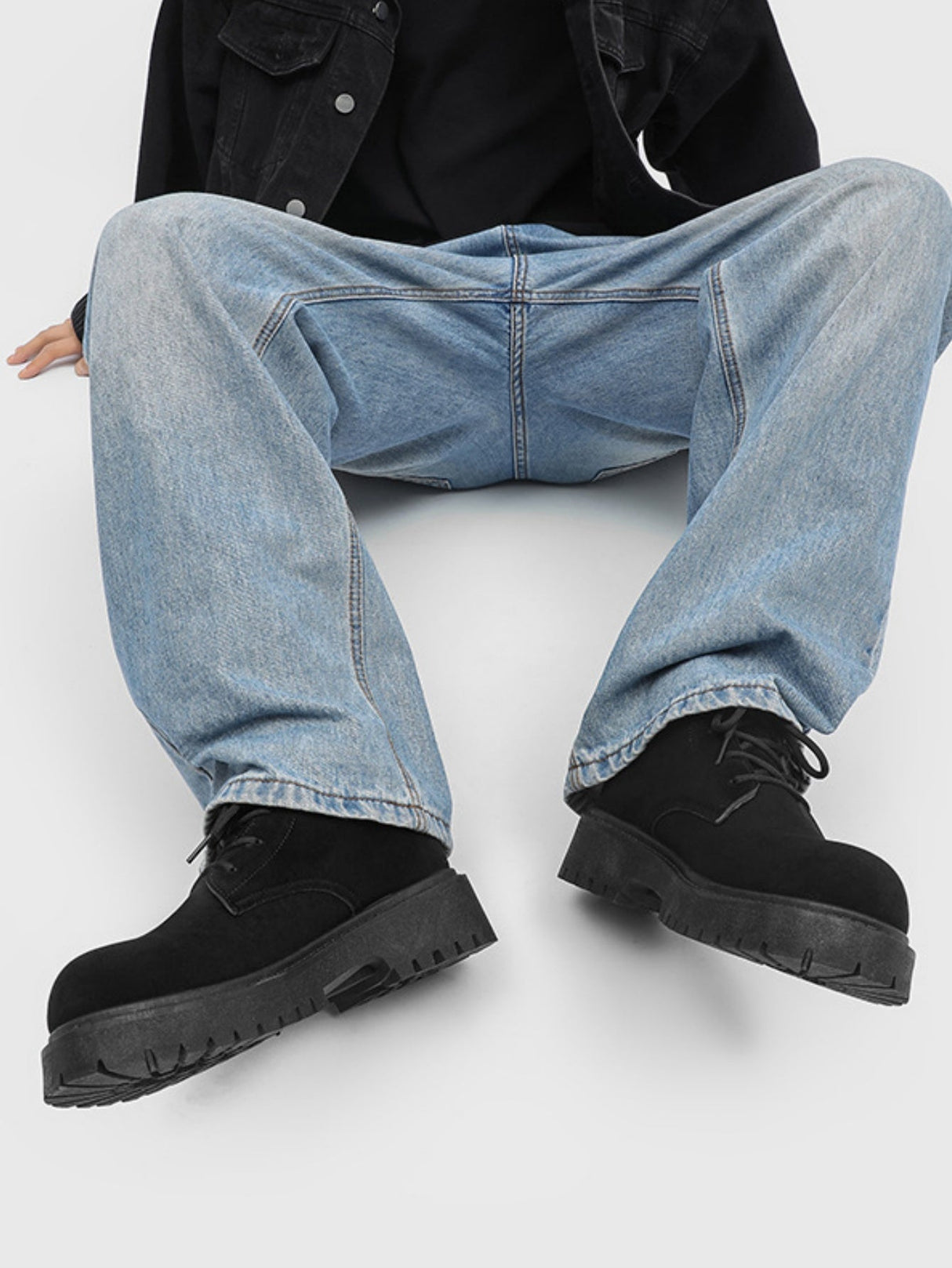 Retro Suede Oversized Martin Boots