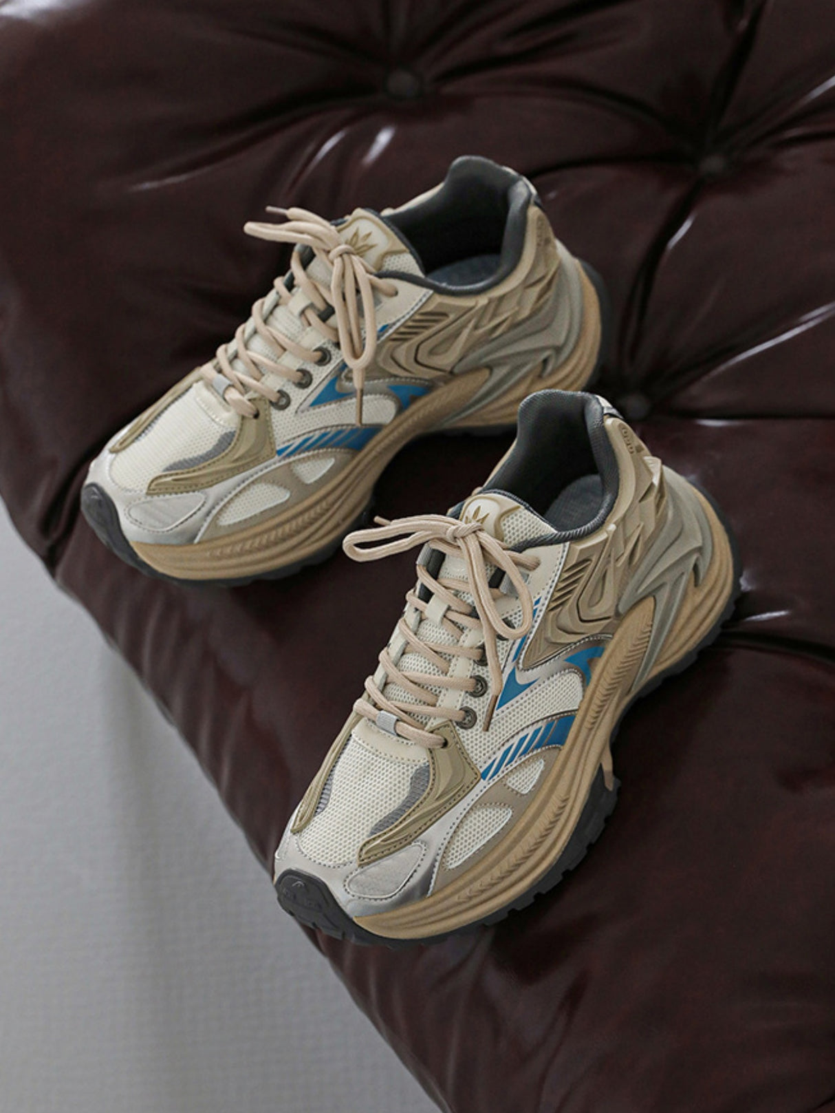 Color-blocked Platform Sneakers