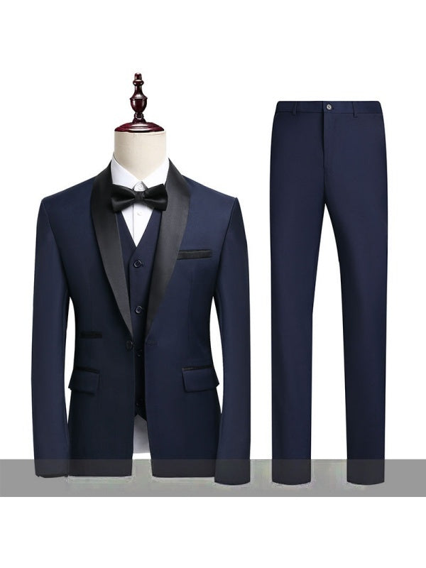 Business Leisure Suit Slim-fit Set 3-piece Sets