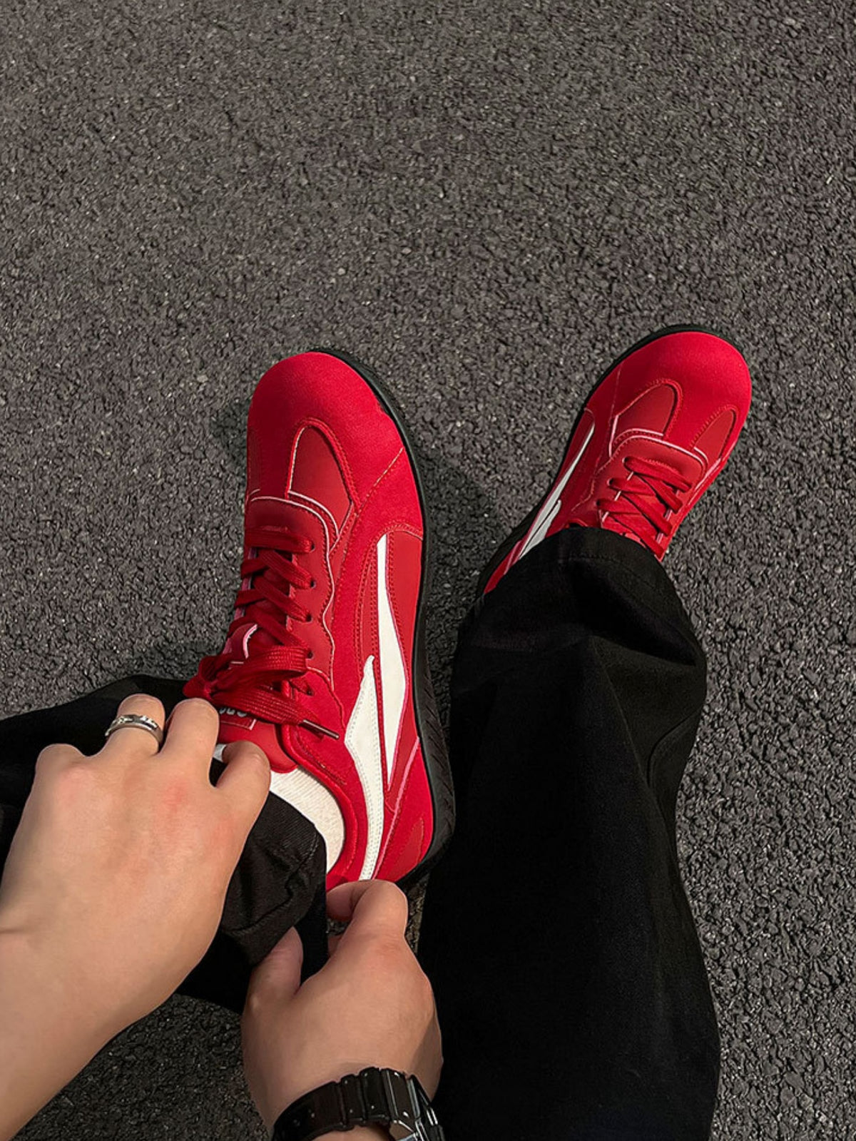 Color-blocked German Training Casual Shoes
