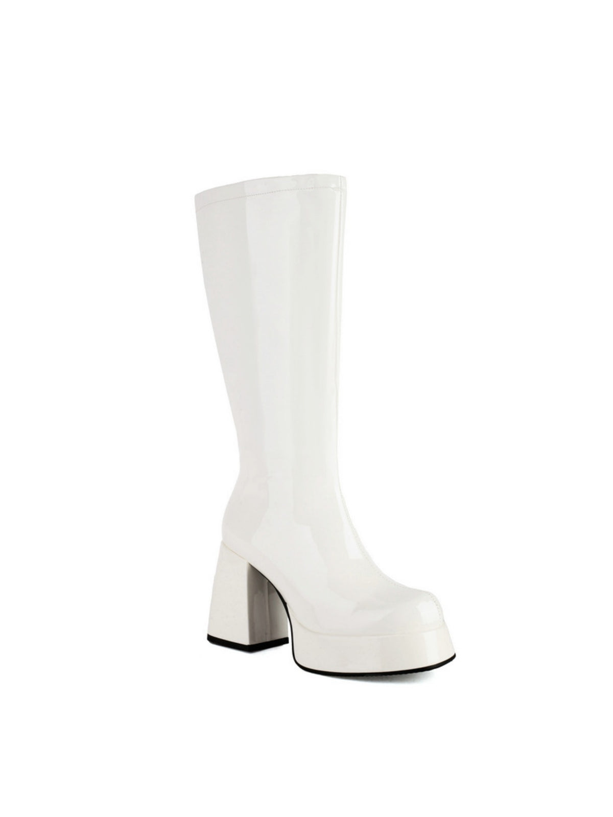Colorful Platform High-heeled Fashion Mid-calf Boots