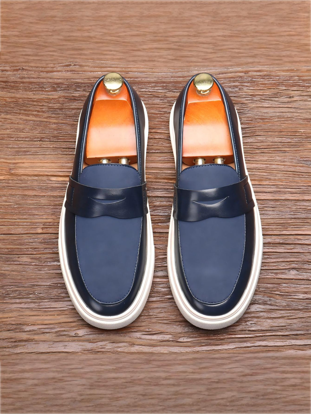 Spliced Slip-on Loafers