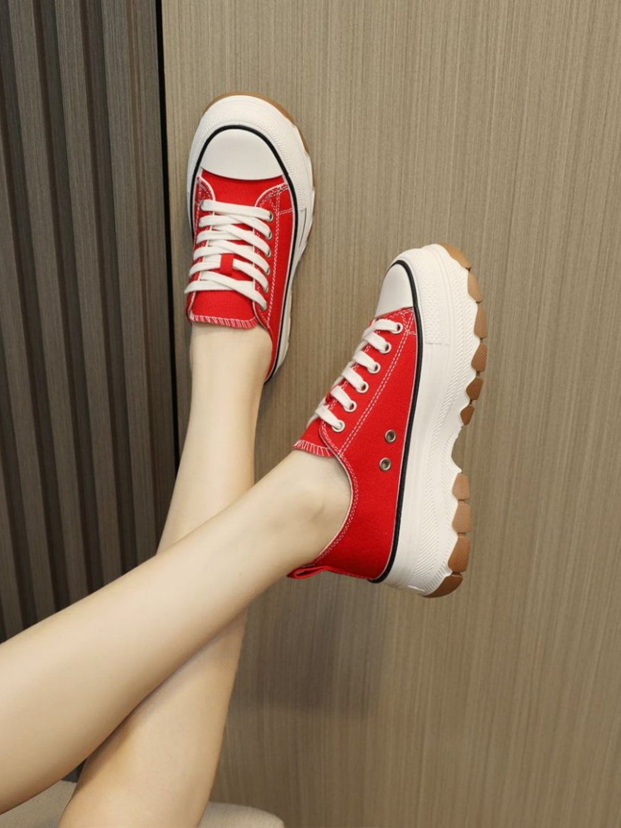 Women's Canvas Thick-soled Casual Sneakers