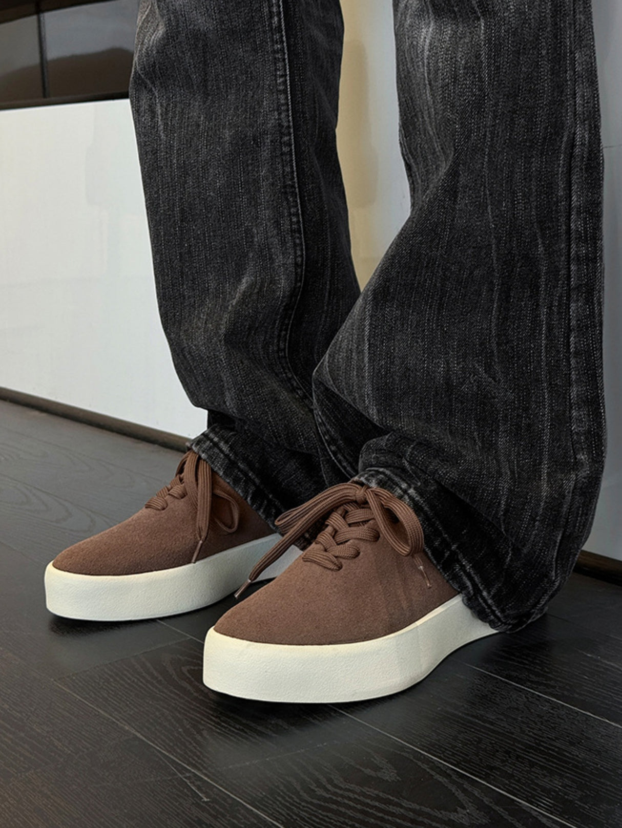 Suede Platform Sneakers