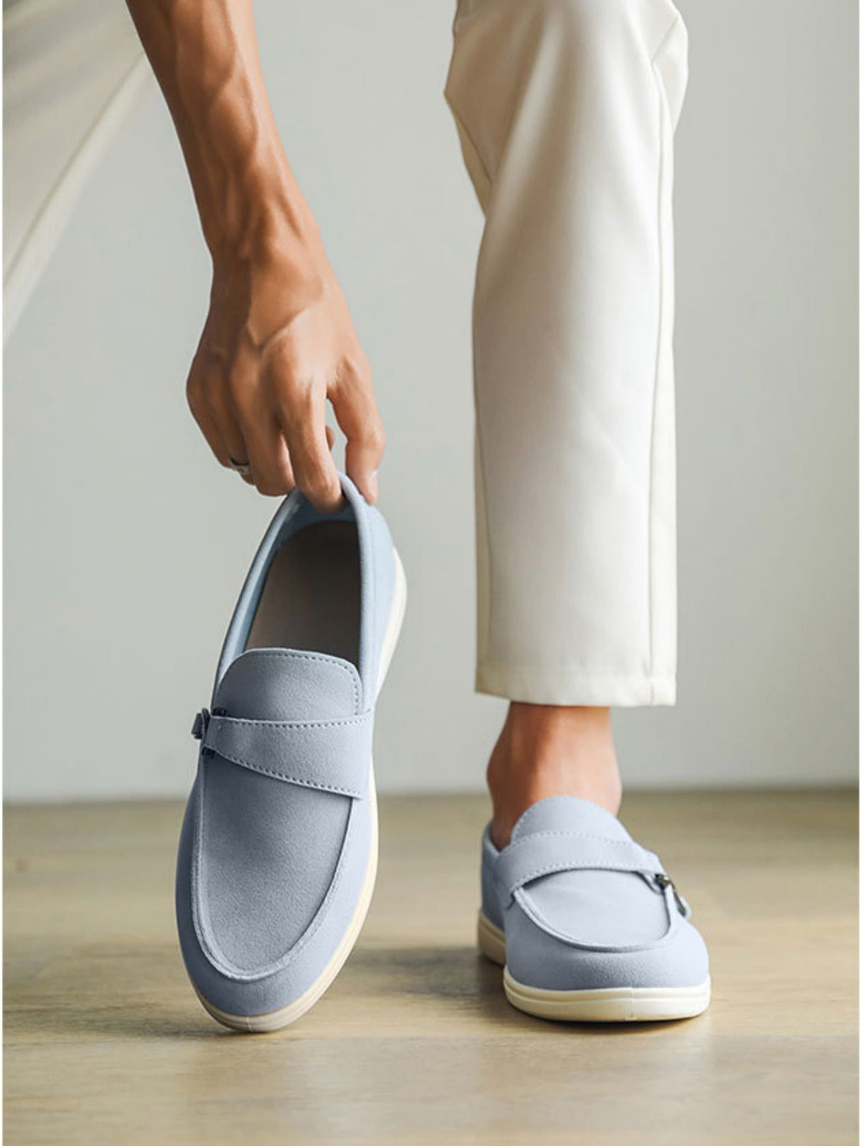 Suede Slip-on Loafers