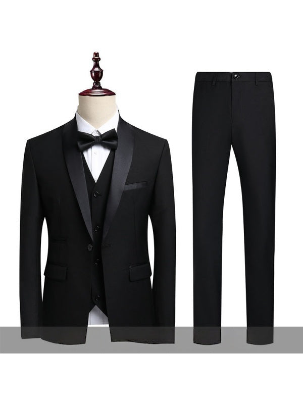 Business Leisure Suit Slim-fit Set 3-piece Sets