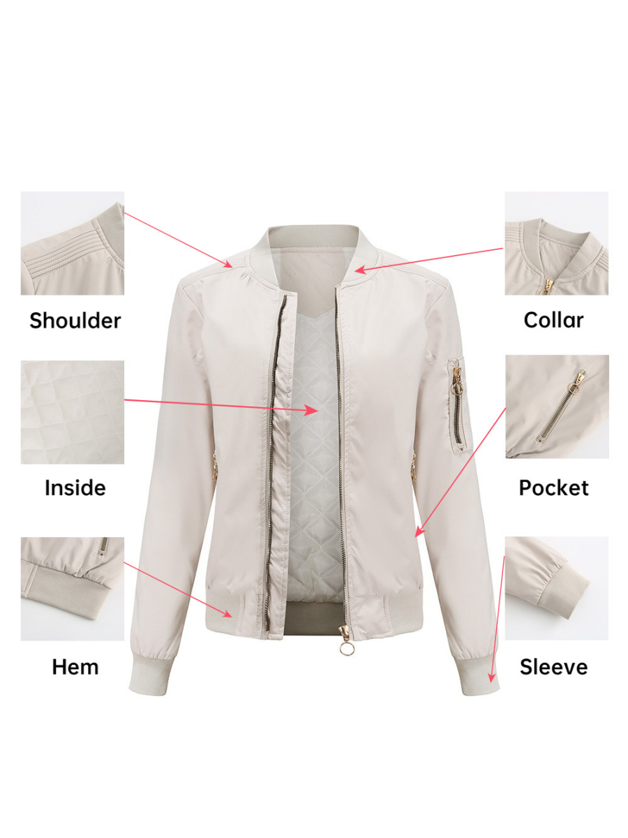 Leisure Thin Cotton Three-dimensional Decoration Jackets