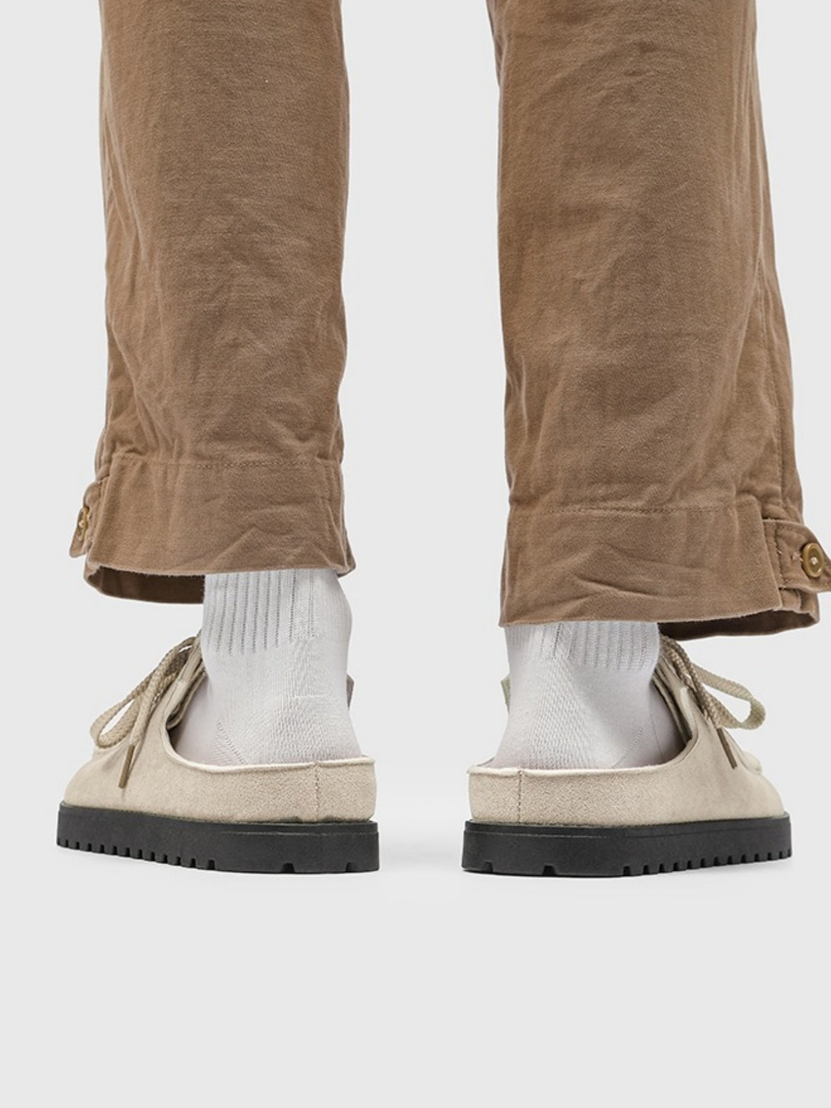 Suede Birkenstock Lace-up Closed-toe Slippers