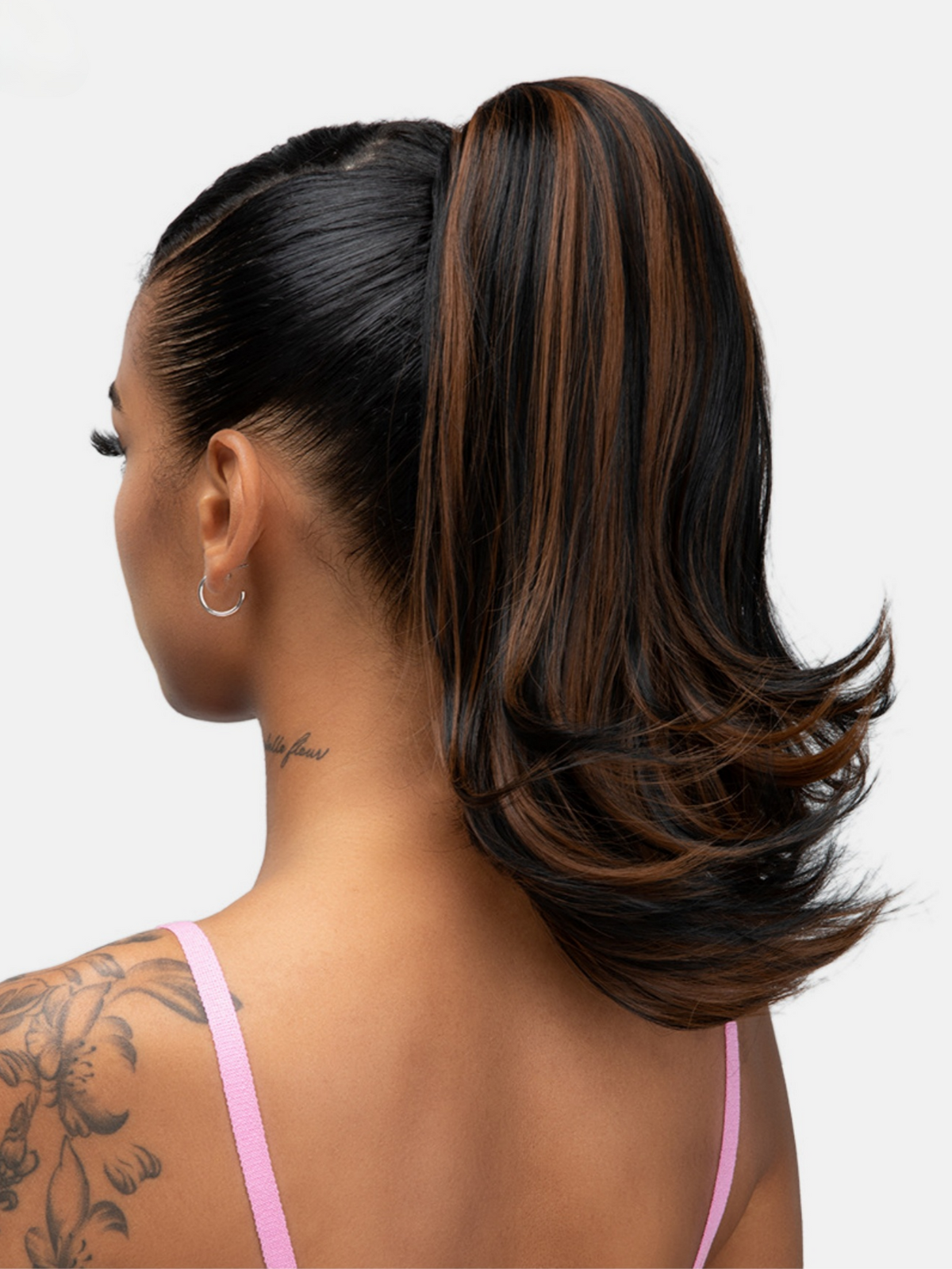 Slightly Curled Short Hair With Drawstring Ponytail, Made Of Synthetic High-temperature Silk Wig