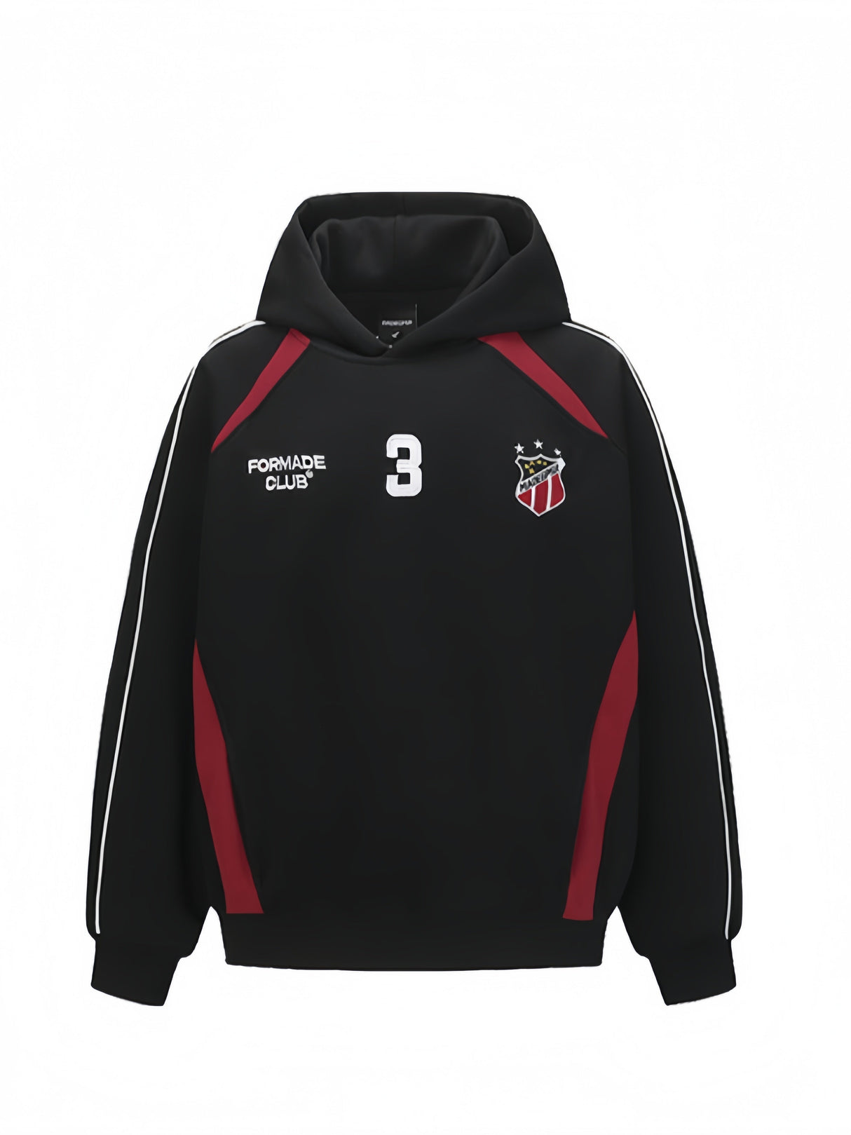 Splicing Embroidery No. 3 Sports Wind Loose Hoodies